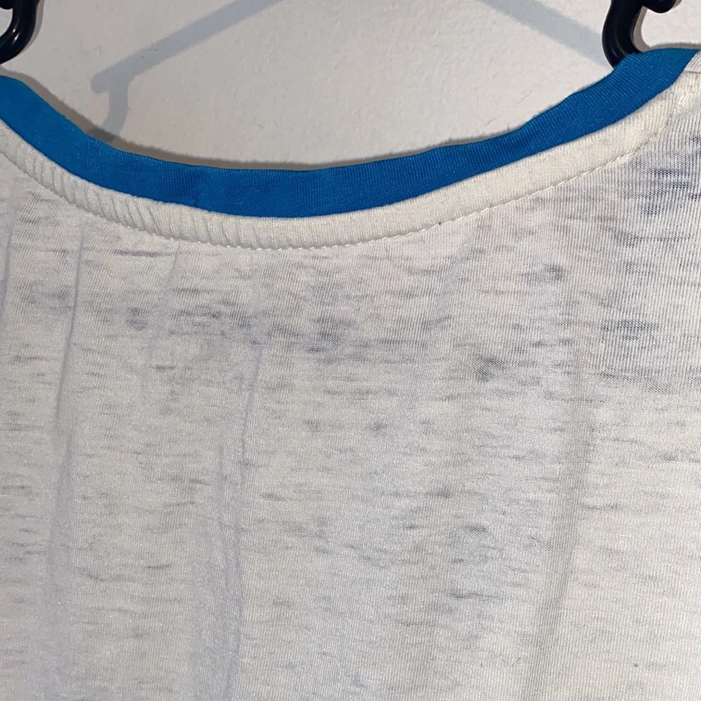 Disney Mickey Mouse short sleeve V-neck T-shirt graphic multicolored - Picture 5 of 10